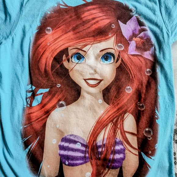 SOLD* Disney Little Mermaid Ariel T-shirt Child XL - Picture 2 of 4